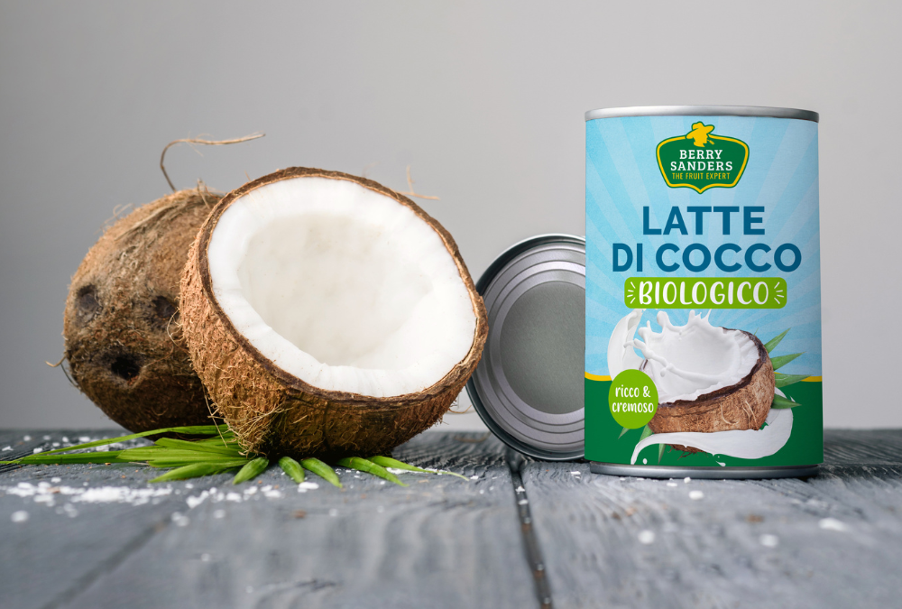 Atlante lancia su mercato il latte di cocco biologico Berry