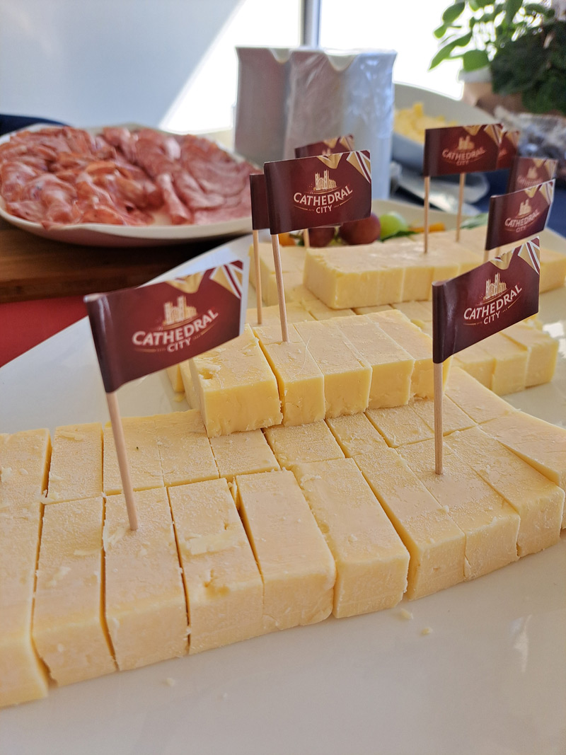 Tasting Cheddar Cathedral City Bologna 