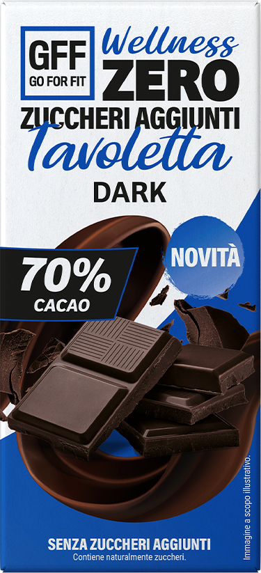 Tavoletta fondente GFF 70% cacao senza zuccheri aggiunti