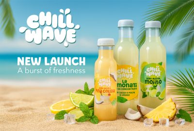 Mocktail analcolici Chill Wave gusto Mojito, Piña Colada e Limonata – nuova linea estate 2025